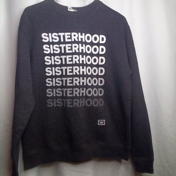 Sisterhood Sweatshirt S Women Long Sleeve Dark Gray - Picture 13 of 13